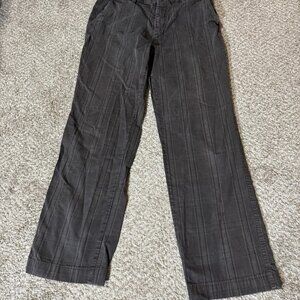 Masons Pants Mens Large Gray Stripe 100% Cotton Made In Italy Casual Chino